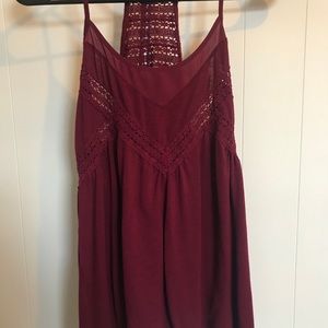 Burgundy Dress Tank